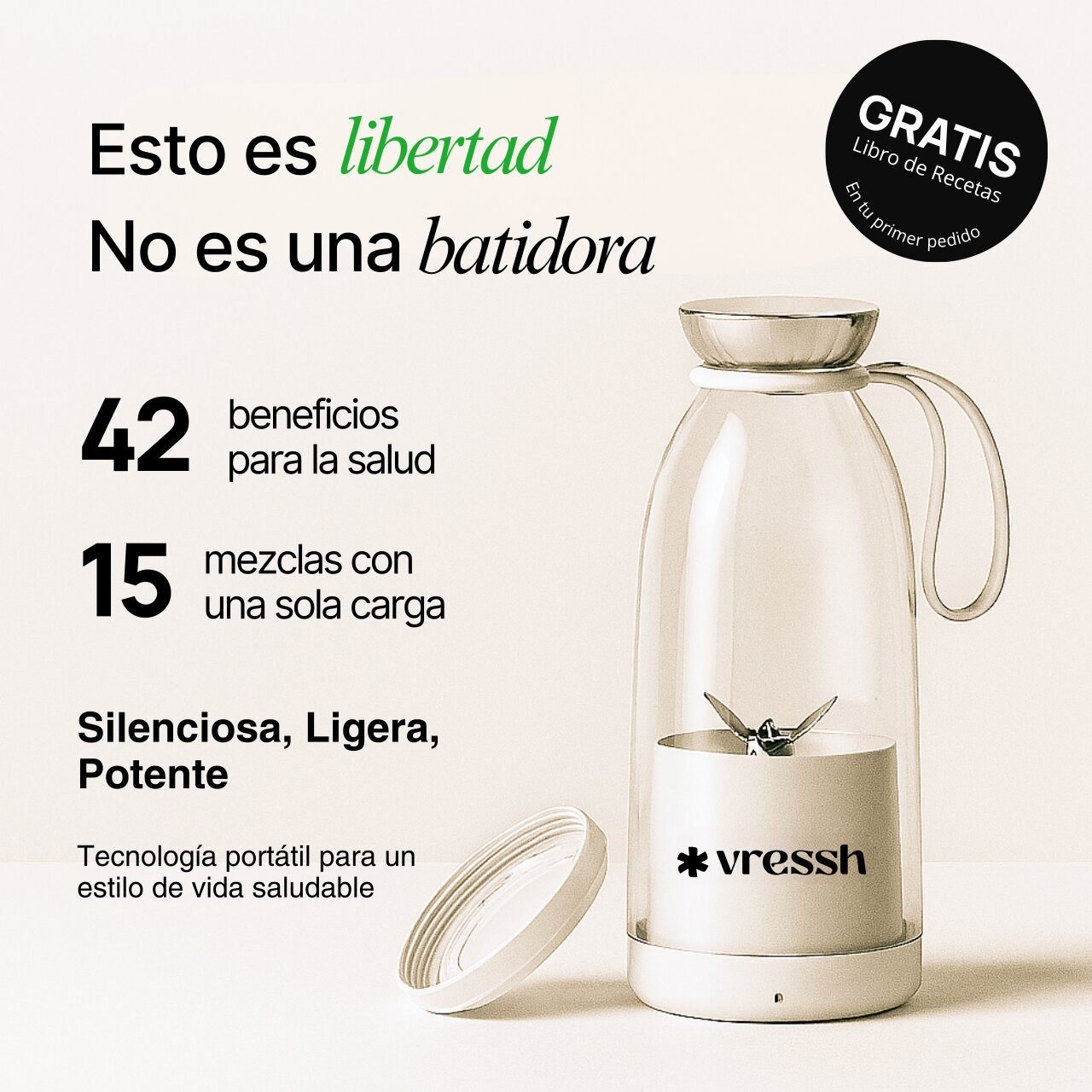 Batidora Portátil Vressh Mix - Vressh