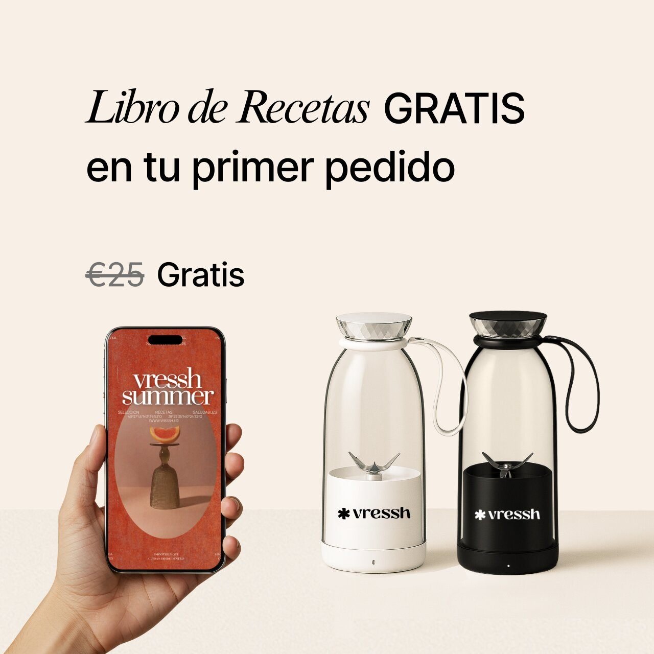 Batidora Portátil Vressh Mix - Vressh