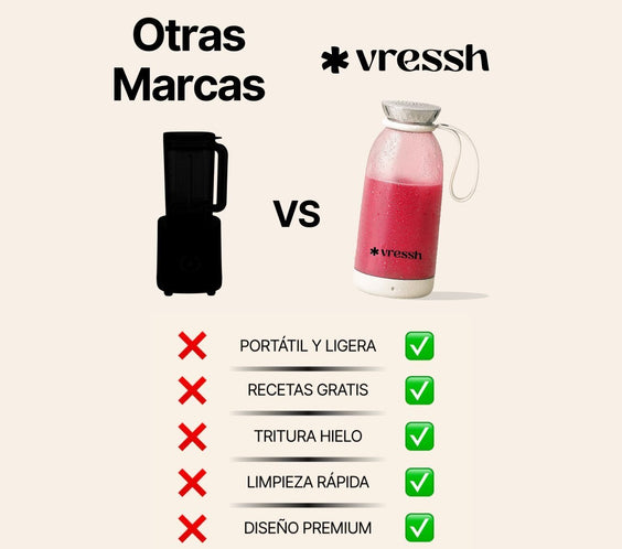 Batidora Portátil Vressh Mix - Vressh